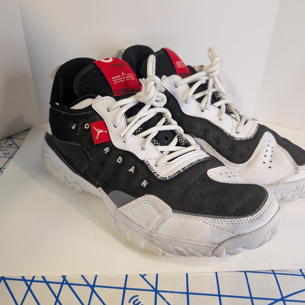 Air Jordans -Nike Black and White Athletic Shoes